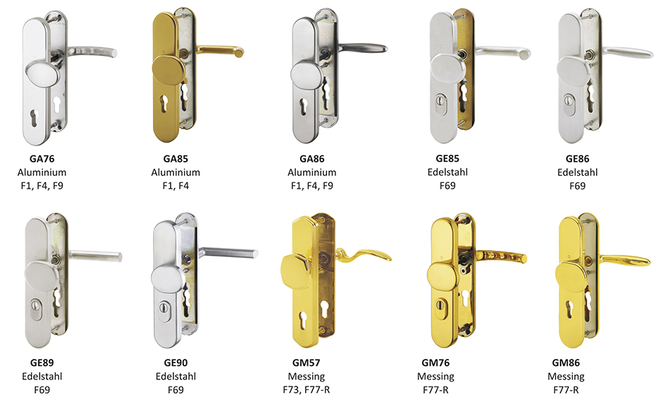 Langschieldgarnituren